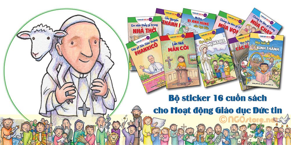 bộ sticker khơi dậy đức tin cho trẻ
