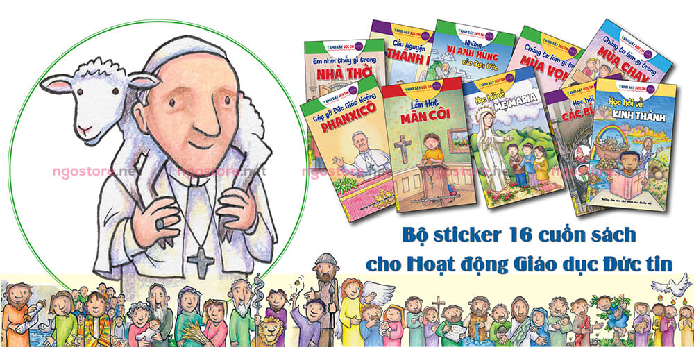 bộ sticker khơi dậy đức tin cho trẻ